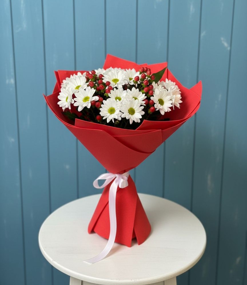 Букет цветов из: Хризантемы в Болгатищево