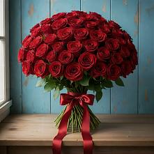 Букет Красные розы Блэк Меджик в Болгатищево