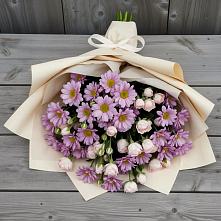 Букет цветов из:  Розы и Хризантемы #REPLACE_PRED# Болгатищево