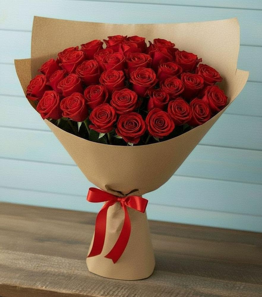 Букет Красные розы Милано в Болгатищево