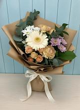 Букет цветов из:  Герберы и Хризантемы в Болгатищево