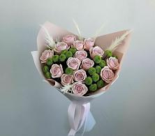 Букет цветов из:  Розы и Хризантемы #REPLACE_PRED# Болгатищево