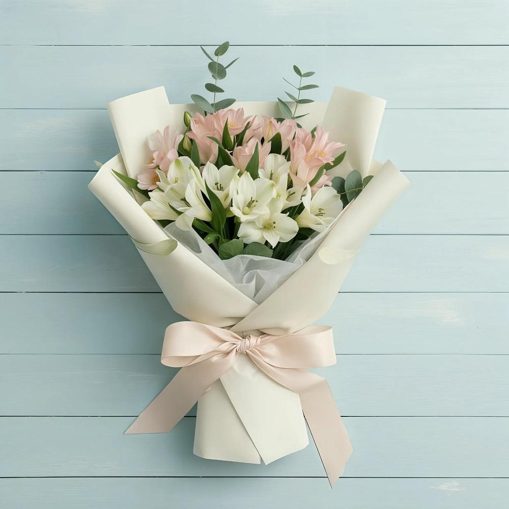 Букет цветов из: Альстромерии в Болгатищево