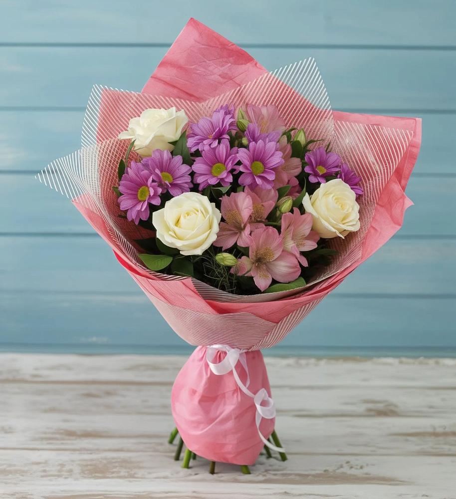 Букет цветов из: Герберы в Болгатищево