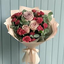 Букет цветов из:  Гвоздики и Розы в Болгатищево