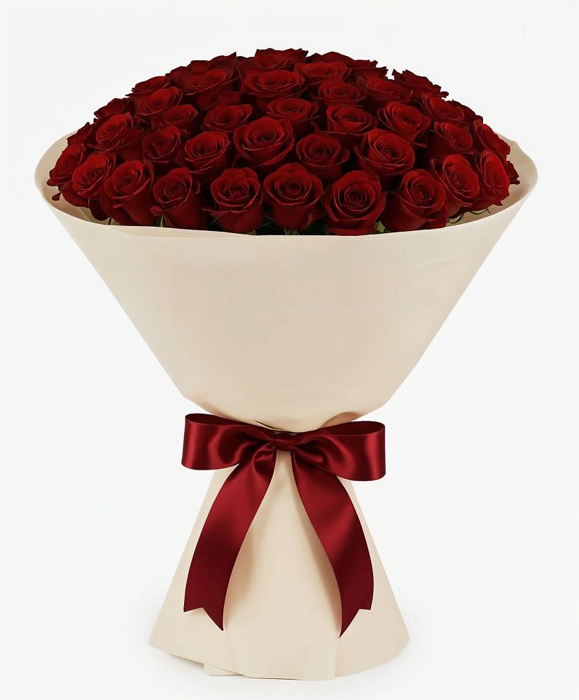 Букет 101 Бордовая роза Блэк Бакарра в Болгатищево