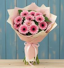 Букет цветов из:  Герберы #REPLACE_PRED# Болгатищево